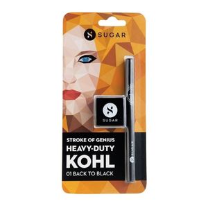 Sugar Cosmetics Sugar Stroke Of Genius Heavy-Duty Kohl 01 Back To Black